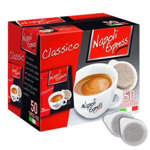 Caffè Napoli Express Miscela CLASSICA Box da 50 Cialde+Kit