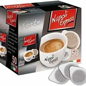 Caffè Napoli Express Miscela FORTE Box da 50 Cialde+Kit